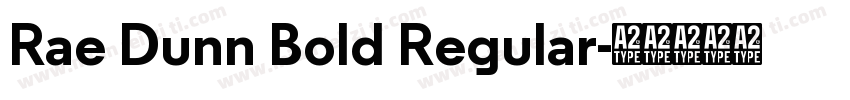 Rae Dunn Bold Regular字体转换